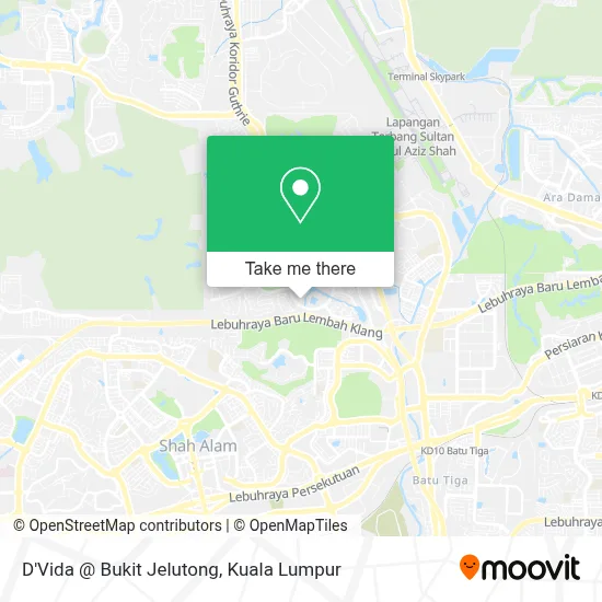 D'Vida @ Bukit Jelutong map