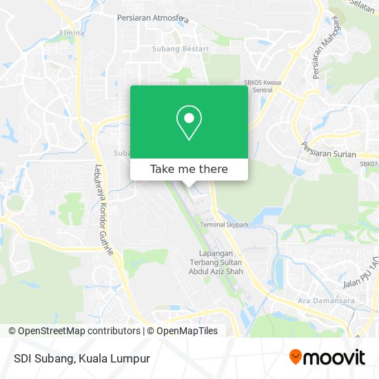 SDI Subang map