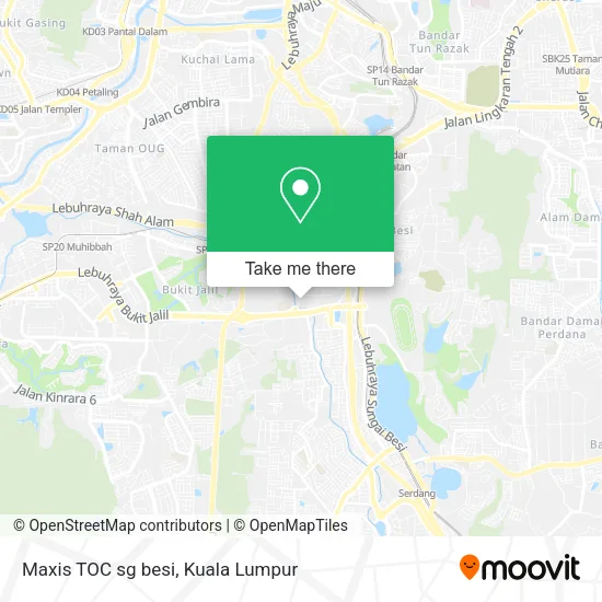 Maxis TOC sg besi map