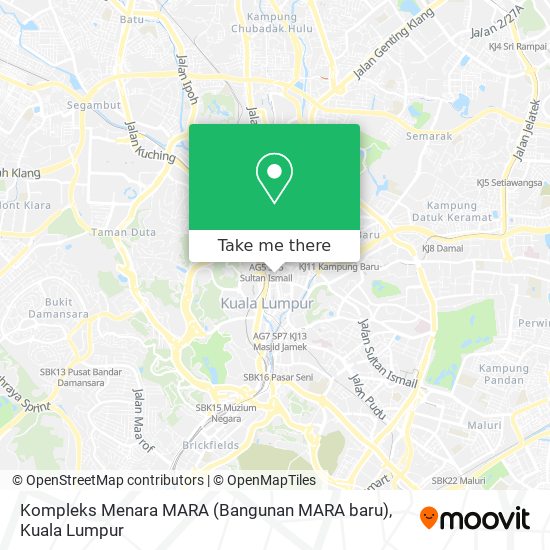 Peta Kompleks Menara MARA (Bangunan MARA baru)