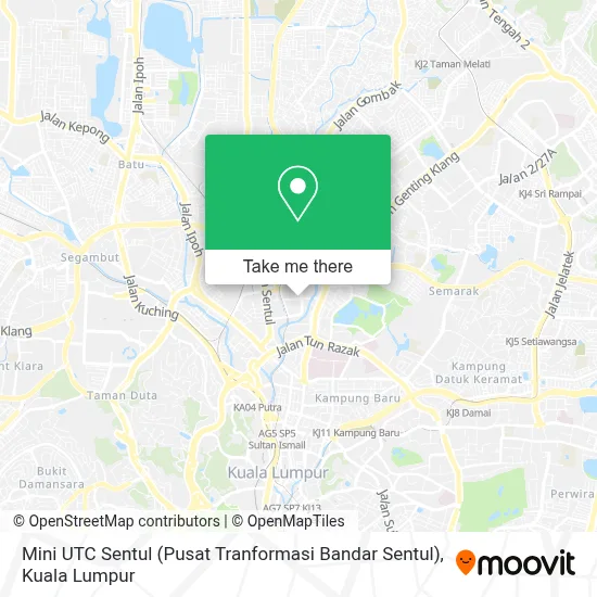 Mini UTC Sentul (Pusat Tranformasi Bandar Sentul) map