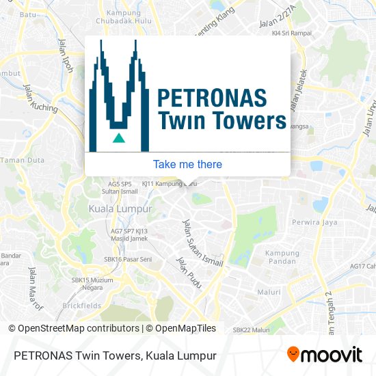 Peta PETRONAS Twin Towers
