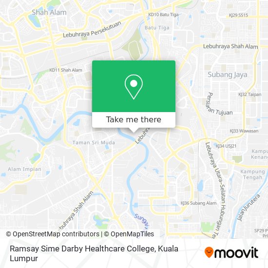 Ramsay Sime Darby Healthcare College map