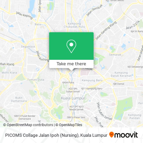 PICOMS Collage Jalan Ipoh (Nursing) map