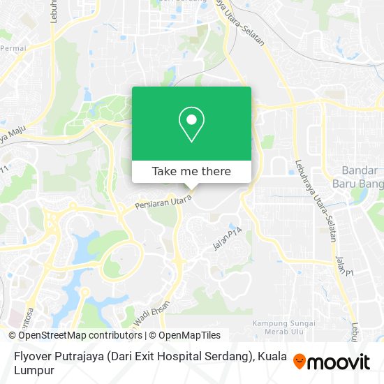 Flyover Putrajaya (Dari Exit Hospital Serdang) map