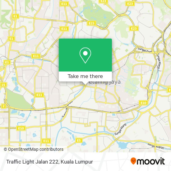 Traffic Light Jalan 222 map