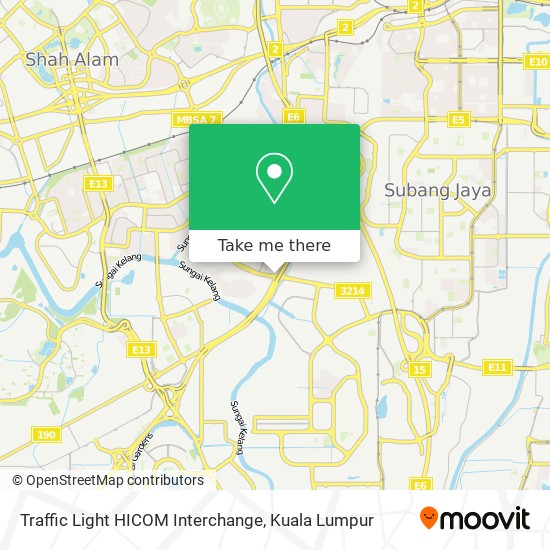 Traffic Light HICOM Interchange map