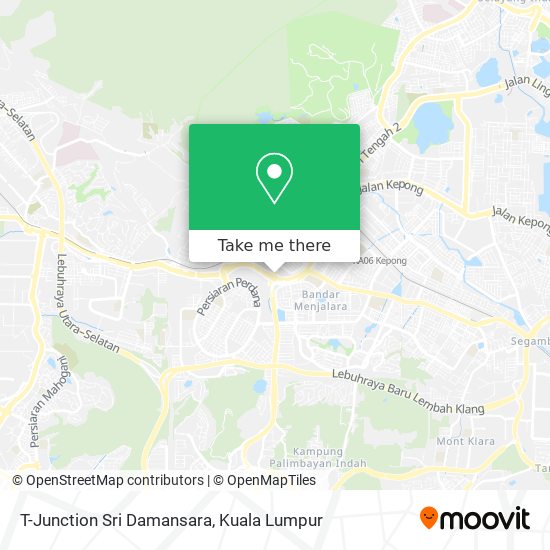 T-Junction Sri Damansara map