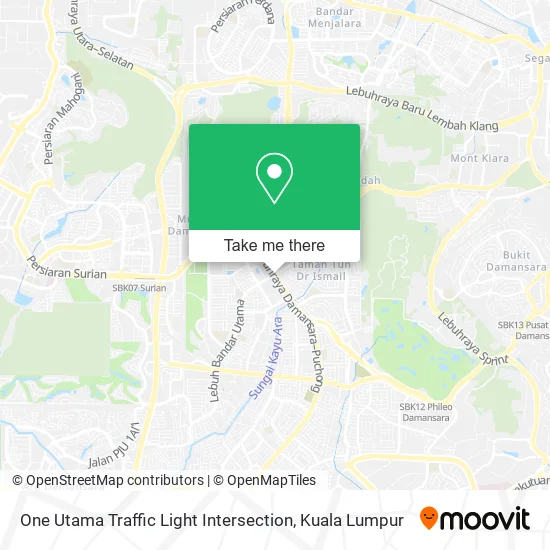 One Utama Traffic Light Intersection map