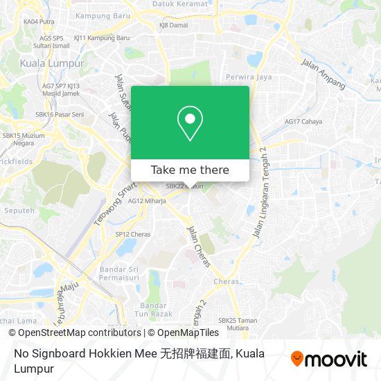 No Signboard Hokkien Mee 无招牌福建面 map