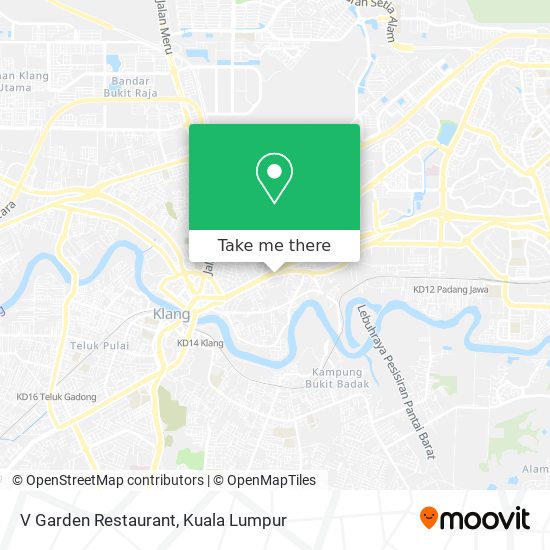 V Garden Restaurant map
