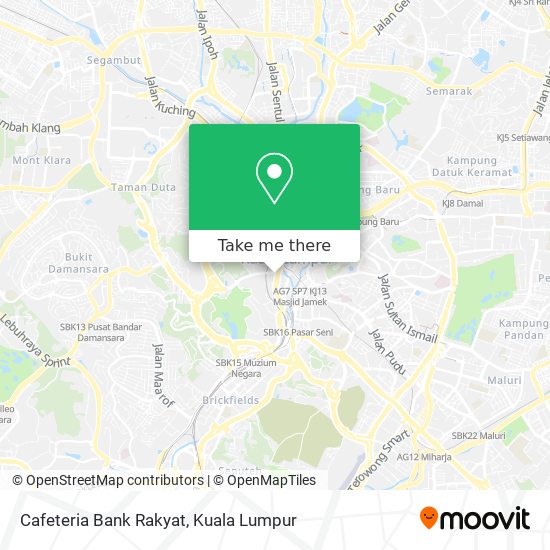 Cafeteria Bank Rakyat map