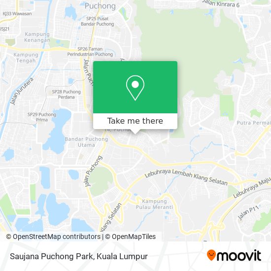 Saujana Puchong Park map