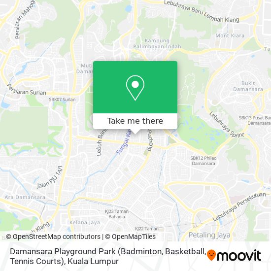 Peta Damansara Playground Park (Badminton, Basketball, Tennis Courts)