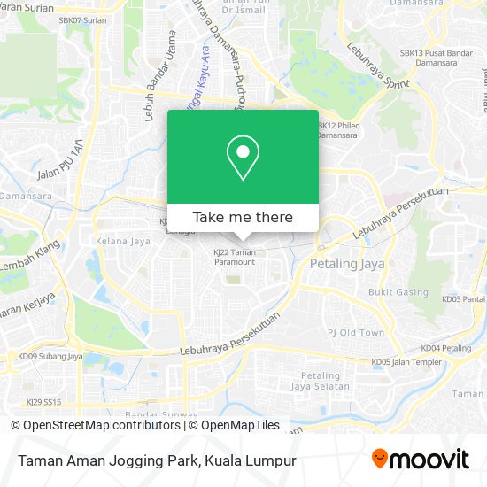 Peta Taman Aman Jogging Park
