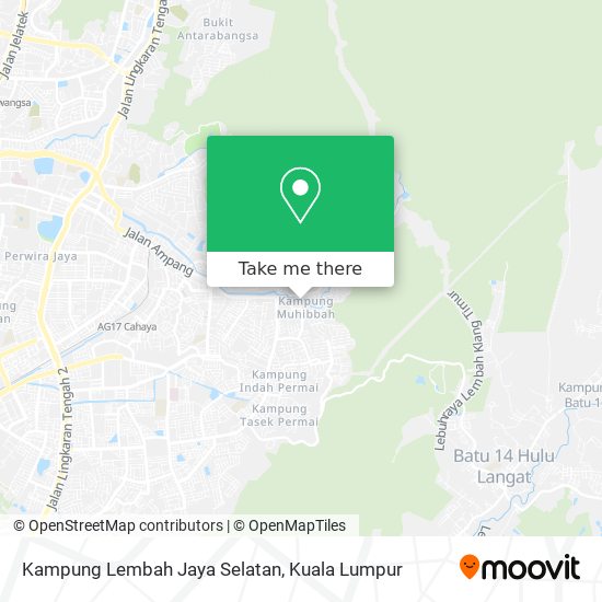 Peta Kampung Lembah Jaya Selatan