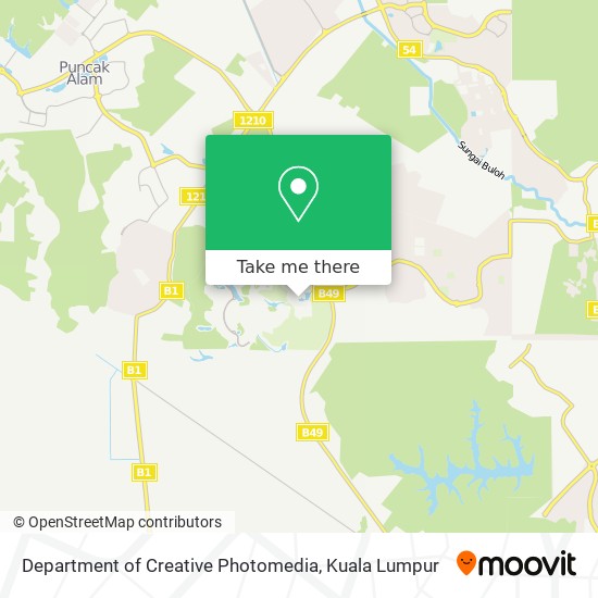 Department of Creative Photomedia map