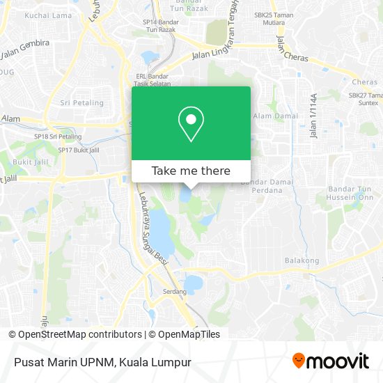 Pusat Marin UPNM map