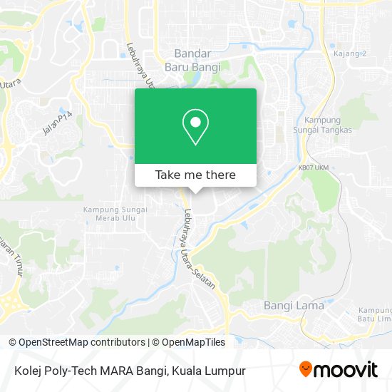 Kolej Poly-Tech MARA Bangi map