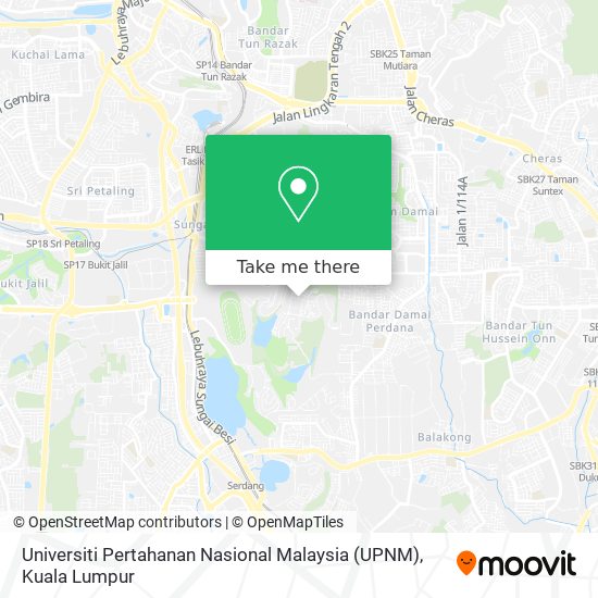 Universiti Pertahanan Nasional Malaysia (UPNM) map