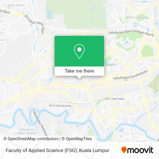 Faculty of Applied Science (FSG) map