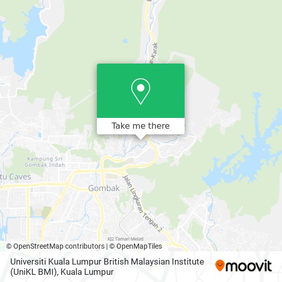 Universiti Kuala Lumpur British Malaysian Institute (UniKL BMI) map