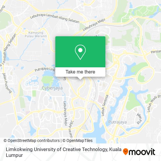 Limkokwing University of Creative Technology map
