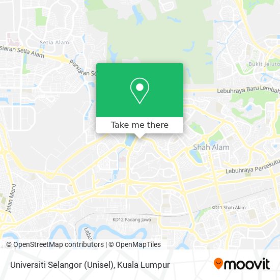 Peta Universiti Selangor (Unisel)