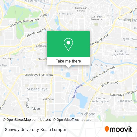 How to get to Sunway University in Petaling Jaya by Bus or MRT & LRT