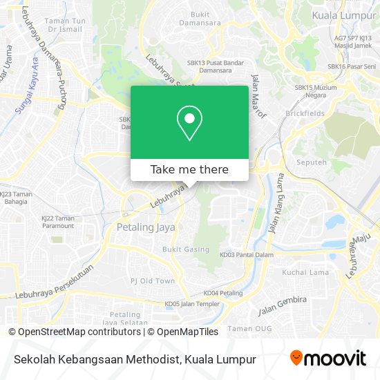 Sekolah Kebangsaan Methodist map