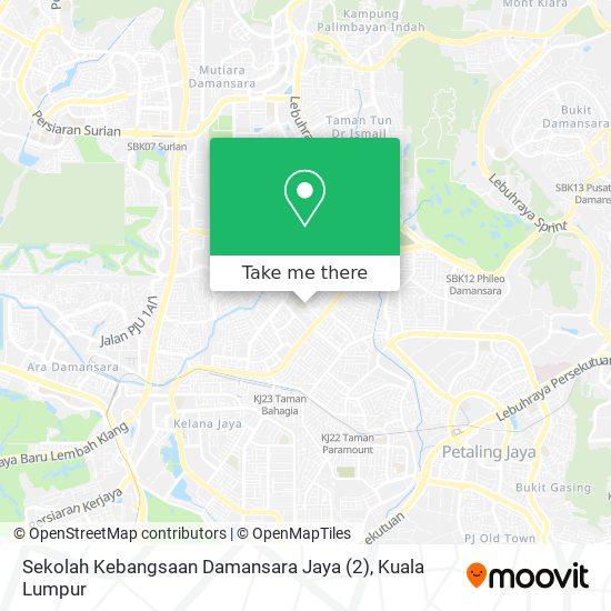 Peta Sekolah Kebangsaan Damansara Jaya (2)