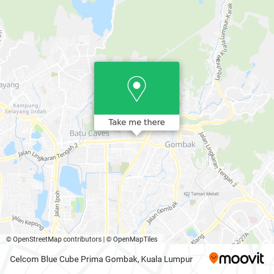Celcom Blue Cube Prima Gombak map
