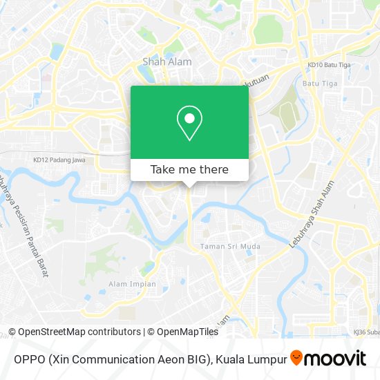 Peta OPPO (Xin Communication Aeon BIG)