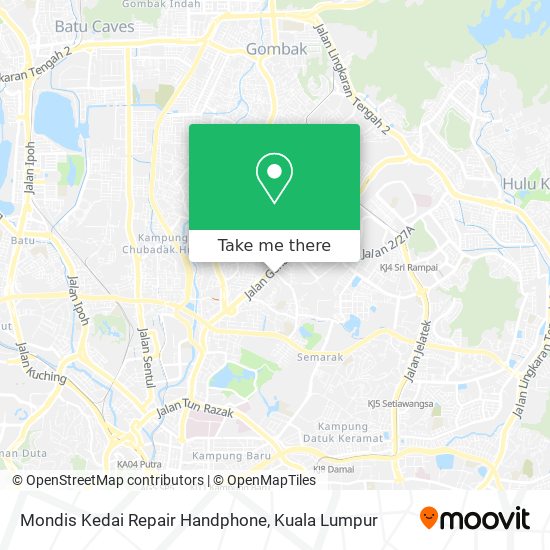 Mondis Kedai Repair Handphone map