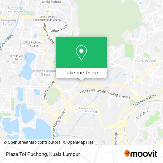 Plaza Tol Puchong map