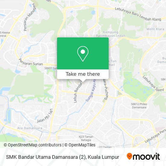 SMK Bandar Utama Damansara (2) map