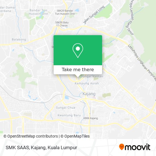 Peta SMK SAAS, Kajang