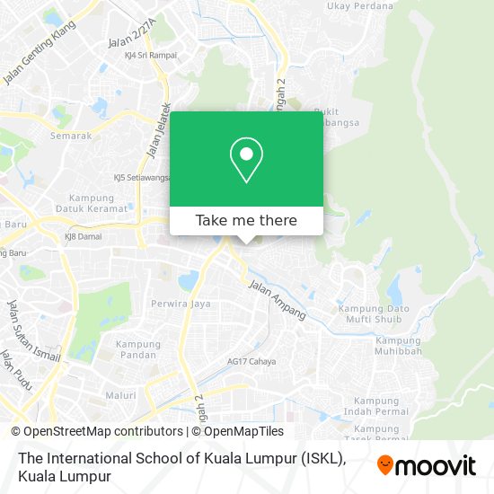 The International School of Kuala Lumpur (ISKL) map