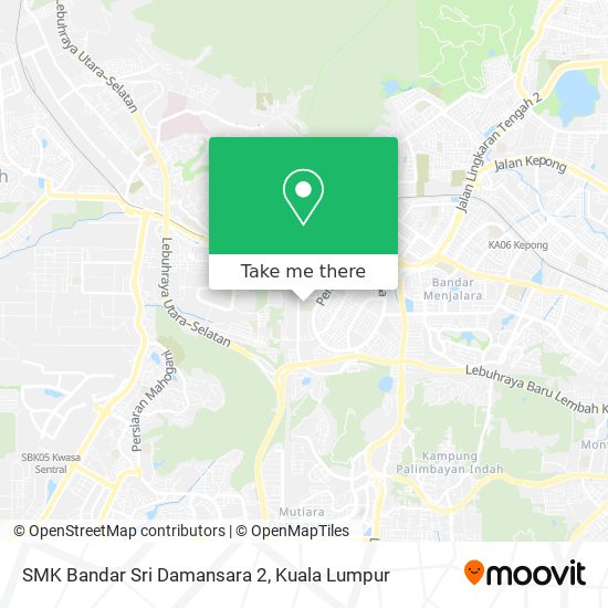 SMK Bandar Sri Damansara 2 map