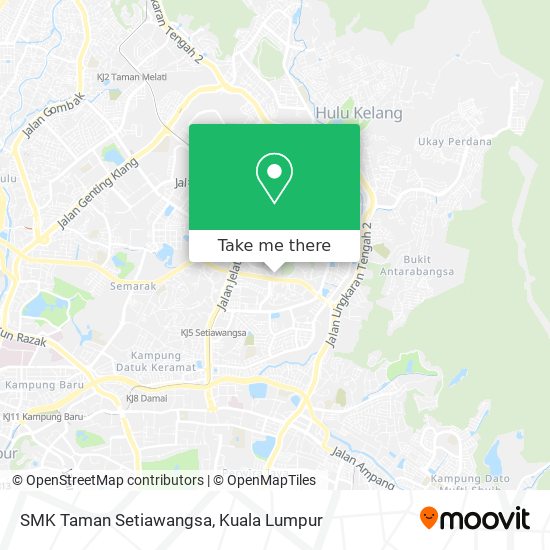 Peta SMK Taman Setiawangsa