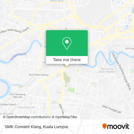 SMK Convent Klang map