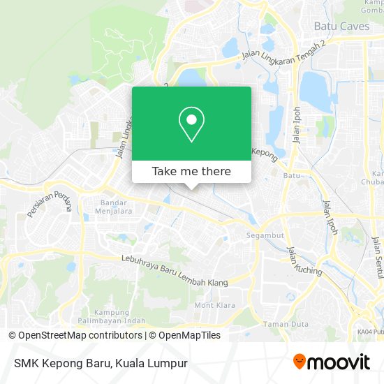 Peta SMK Kepong Baru