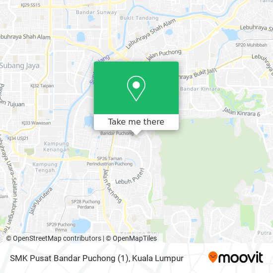SMK Pusat Bandar Puchong (1) map