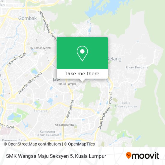 Peta SMK Wangsa Maju Seksyen 5