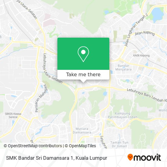 Peta SMK Bandar Sri Damansara 1