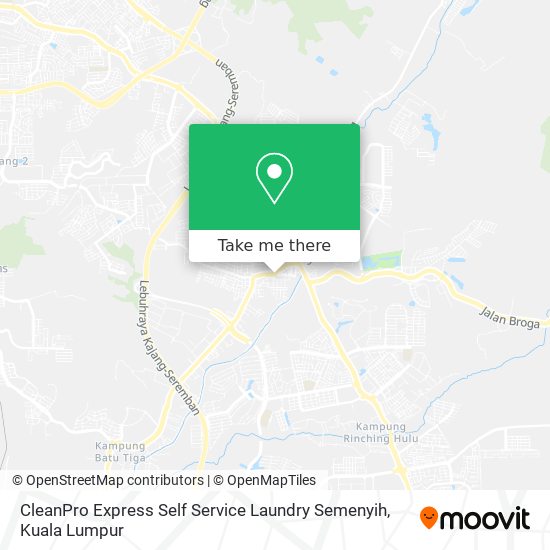 CleanPro Express Self Service Laundry Semenyih map