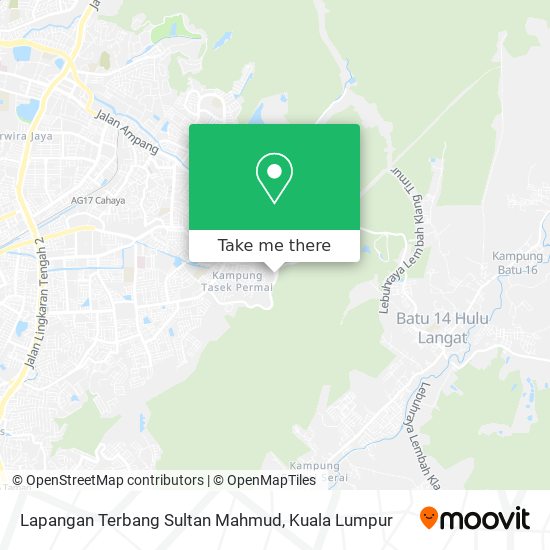 Peta Lapangan Terbang Sultan Mahmud