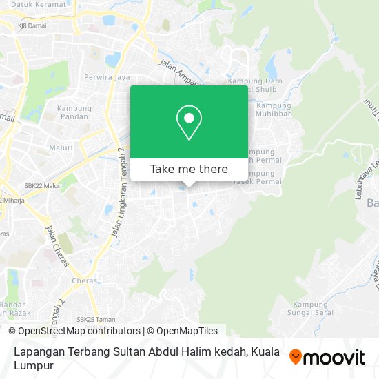 Peta Lapangan Terbang Sultan Abdul Halim kedah