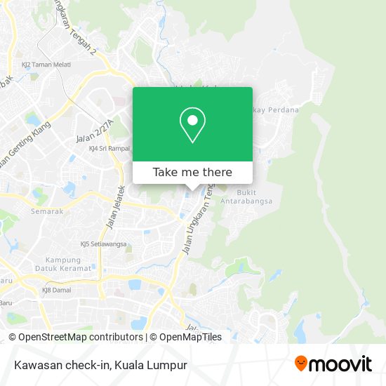 Kawasan check-in map