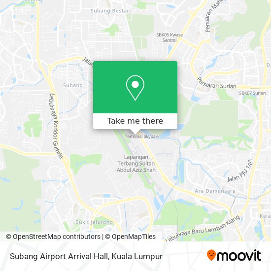 Peta Subang Airport Arrival Hall